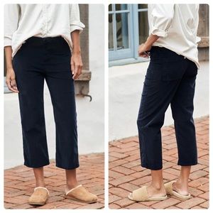 Frank & Eileen Kinsale Trouser Pant Italian Performance Cord Navy Size 4